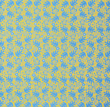 DCWV 12 X 12 Yellow & Blue Leaves Scrapbook Paper