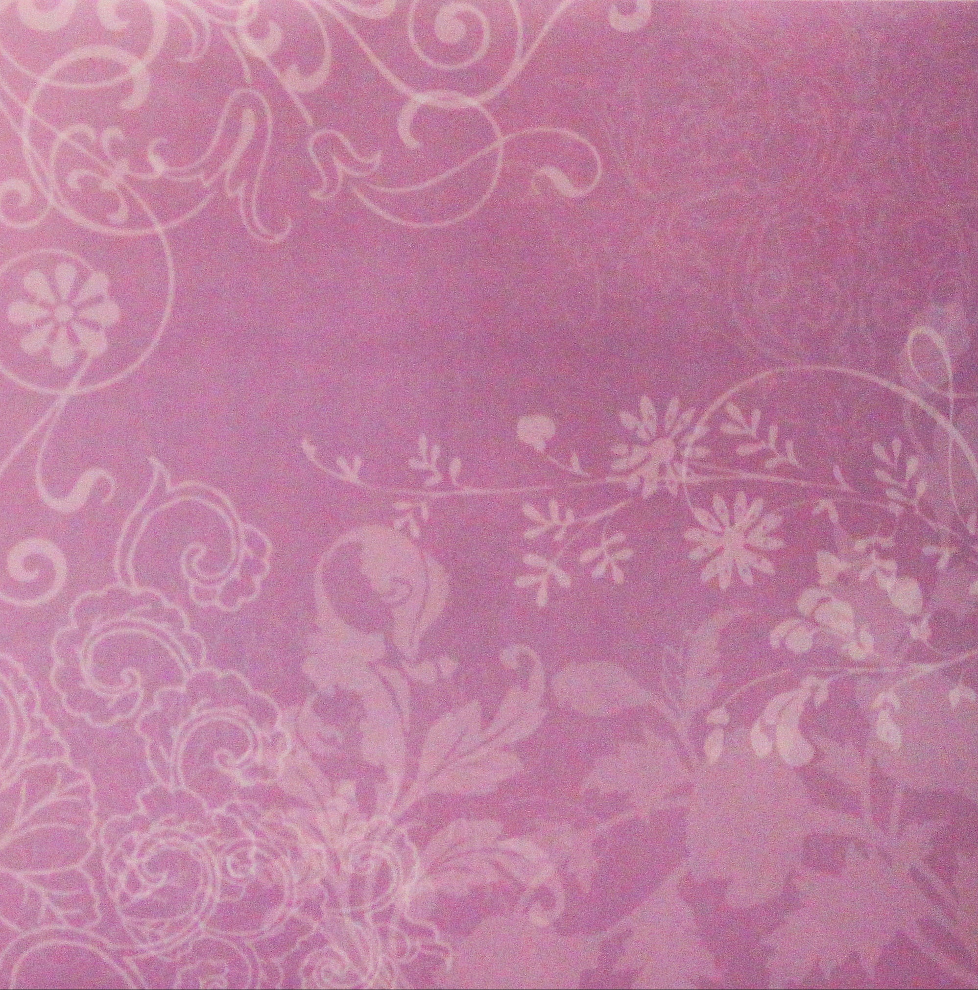 DCWV 12 X 12 Purple Floral Swirls Scrapbook Paper