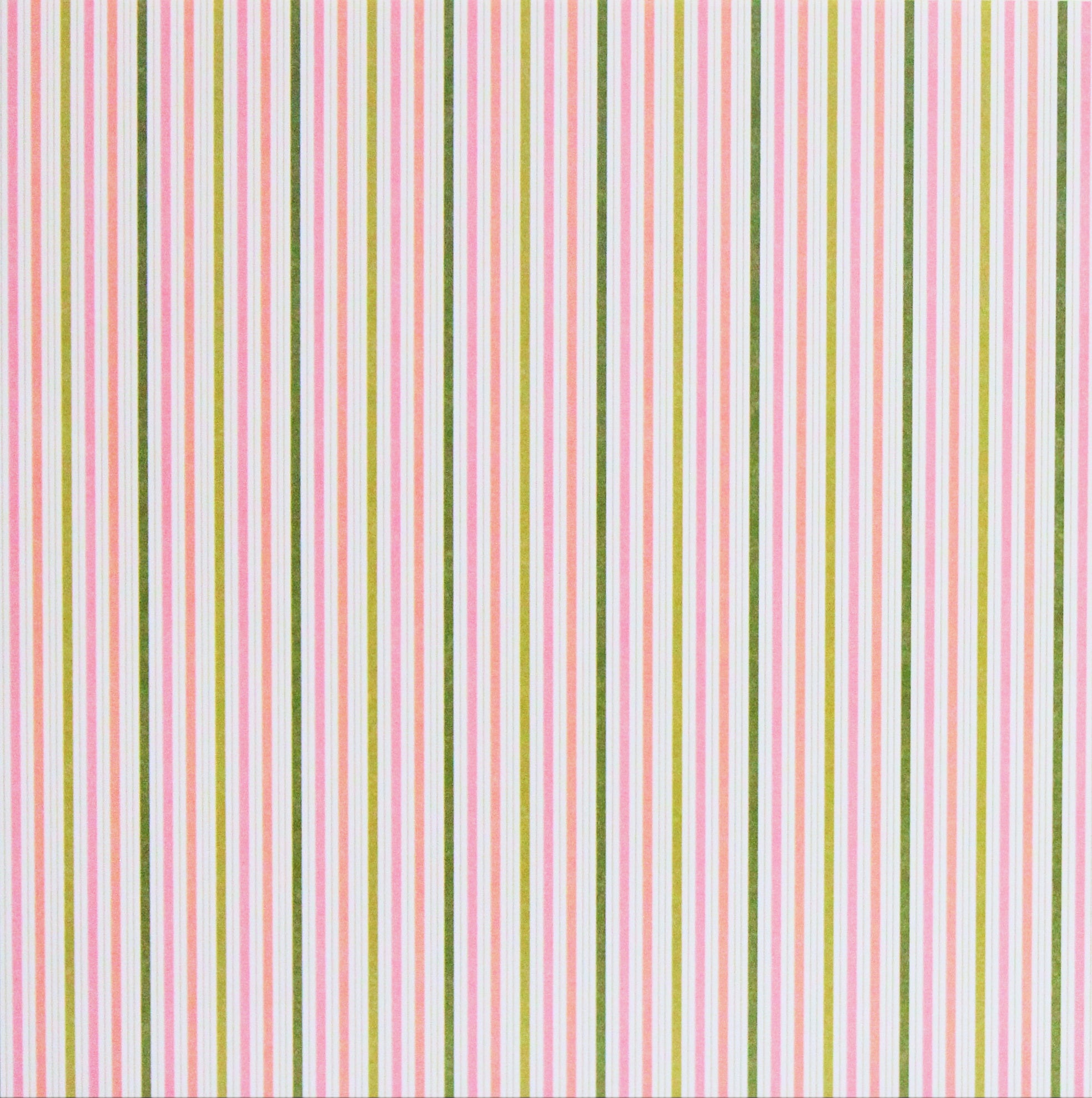 DCWV Easter Stripes 12 x 12 Flat Scrapbook Paper