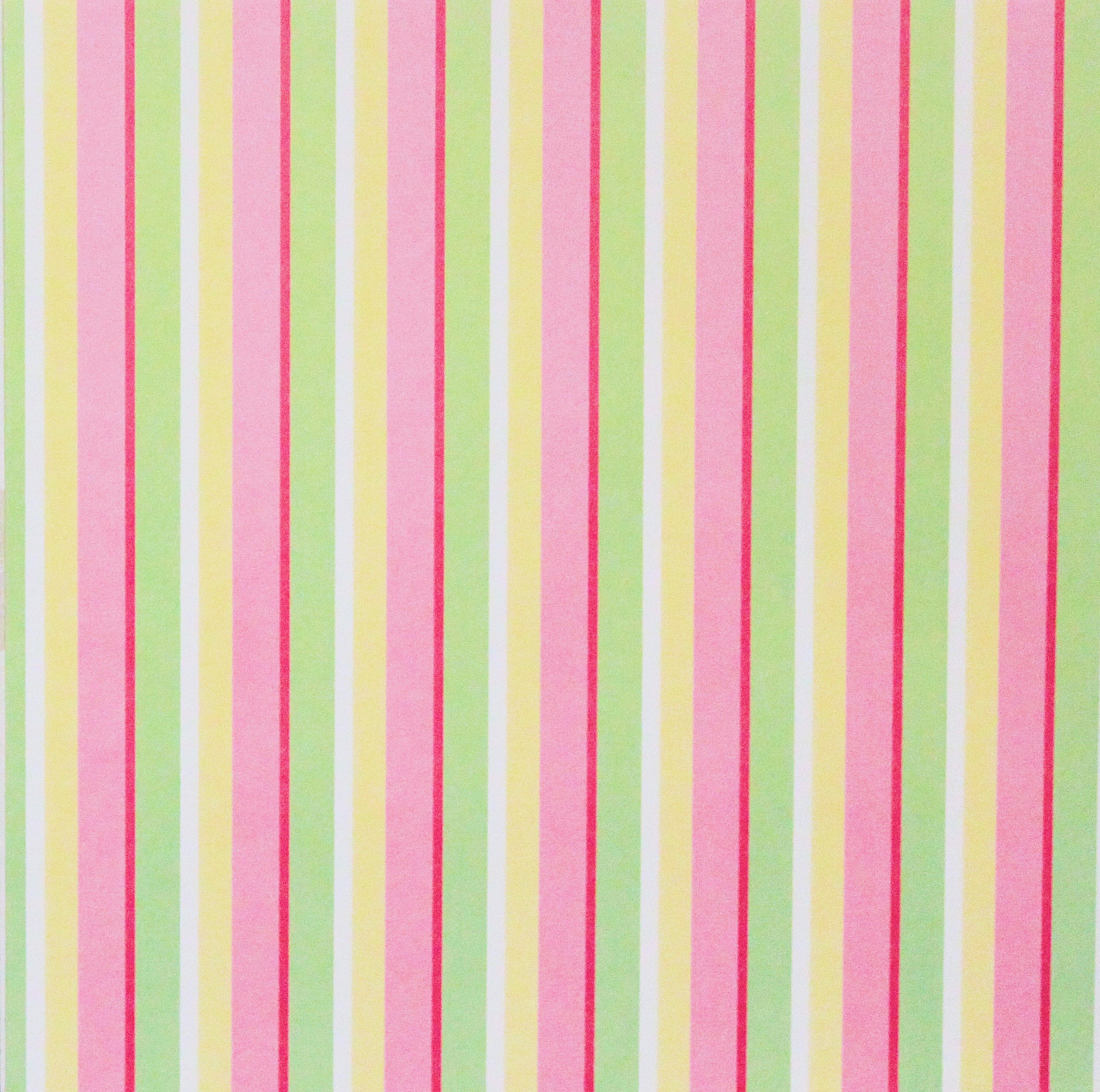 DCWV Easter Stripes 12 x 12 Flat Scrapbook Paper