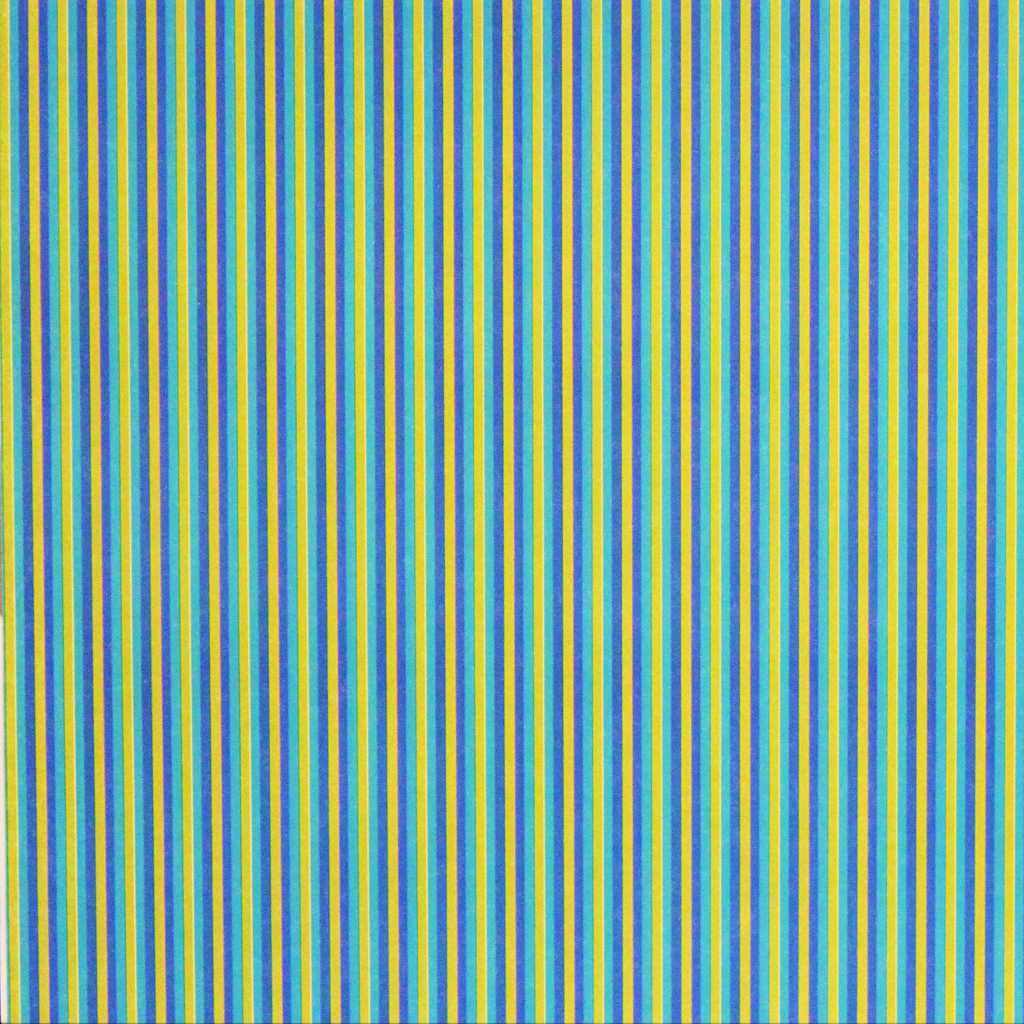 DCWV Deep Cool Summer Stripes 12 x 12 Flat Scrapbook Paper