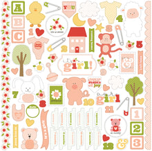 Carta Bella 12 x 12 It's A Girl Element Sticker Sheet