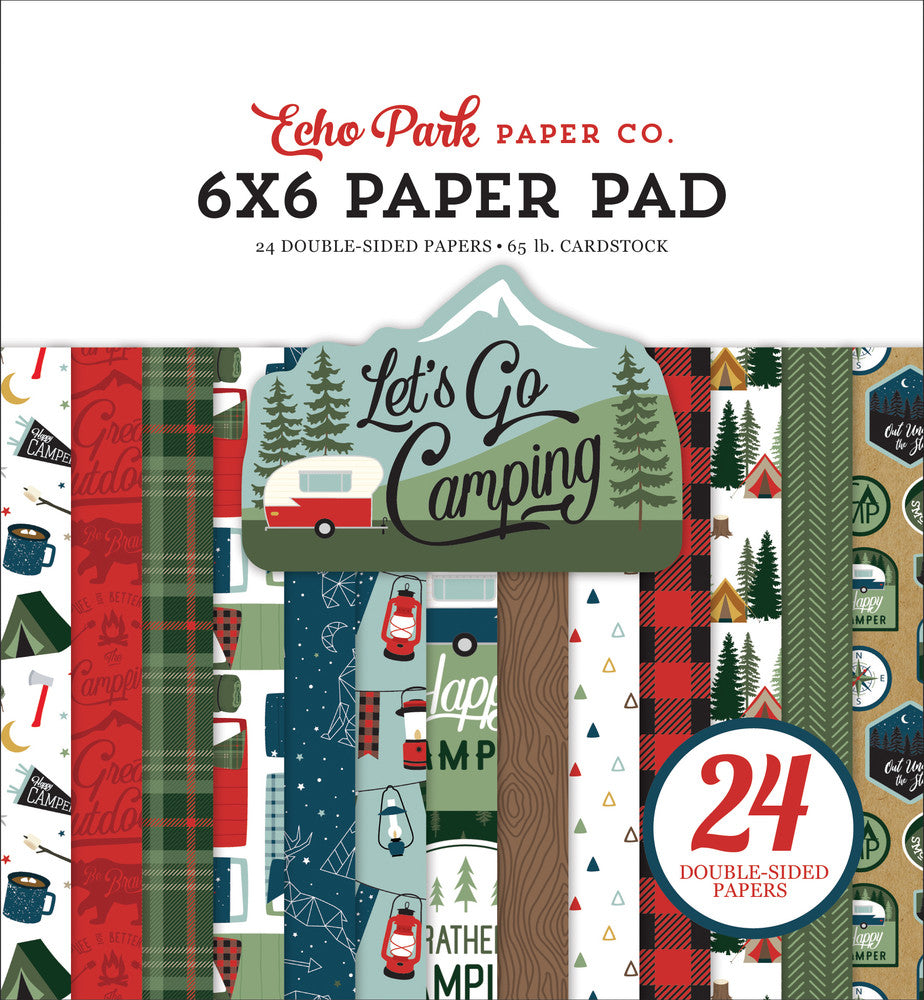 Echo Park Let's Go Camping 6 x 6 Scrapbook Paper Pad