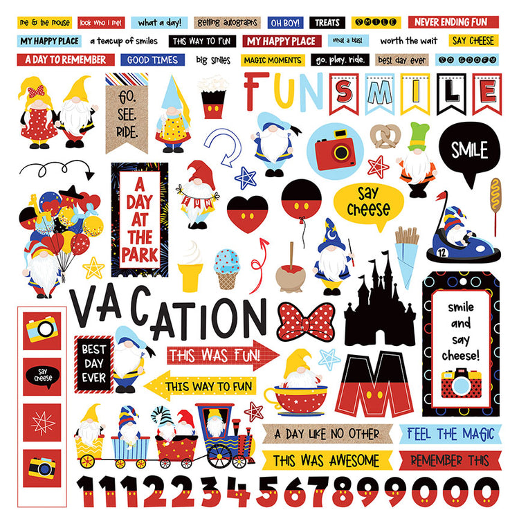 Photoplay Magical Vacation 12x12 Element Sticker