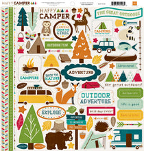 Echo Park Happy Camper 12" X 12" Element Sticker Sheet
