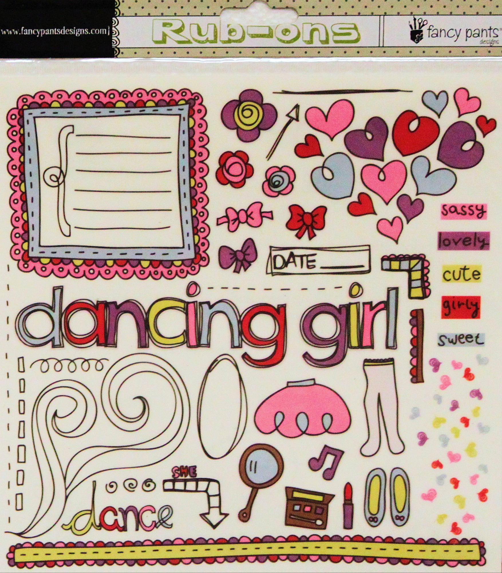 Fancy Pants Designs Dancing Girl Rub-On