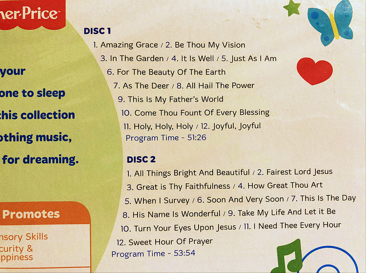 Fisher Price Little Blessings Soothing Lullabies 2-Disc Audio CD