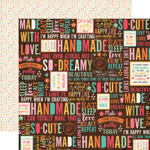Echo Park I'd Rather Be Crafting Happy Crafter 12 x 12 Double-Sided Scrapbook Paper