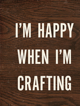 Echo Park I'd Rather Be Crafting 3x4 Journal Die-Cuts-Happy When Crafting