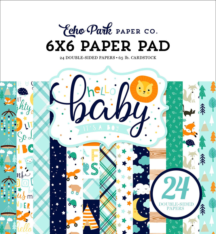 Scrapbook Stickers - Hello Baby Boy - Default Title - Paper House