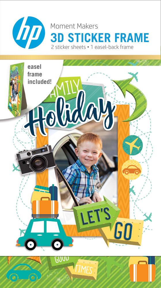 HP Moment Makers 3D Vacation Sticker Frame/Easel Kit
