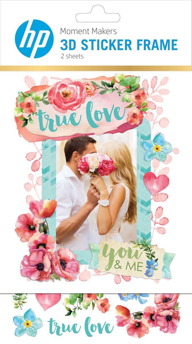 HP Moment Makers 3D True Love Sticker Frame/Easel Kit