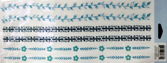 Cloud 9 Design Clear Sparkle Borders Stickers - SCRAPBOOKFARE