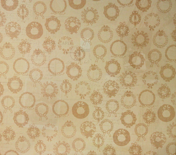 DCWV 12 x 12 Christmas Wreaths Holiday Scrapbook Paper - SCRAPBOOKFARE