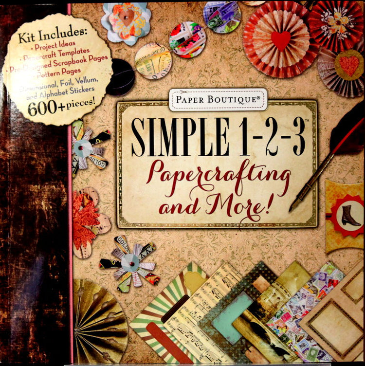 New Seasons Paper Boutique Simple 123 Papercrafting And More! 12 x 12 Projects Kit - SCRAPBOOKFARE