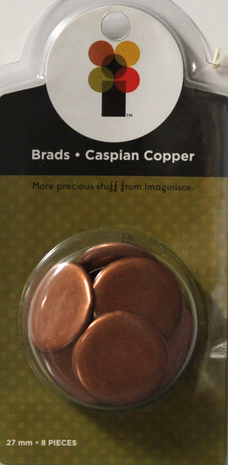 Imaginisce Caspian Copper Brads Embellishments