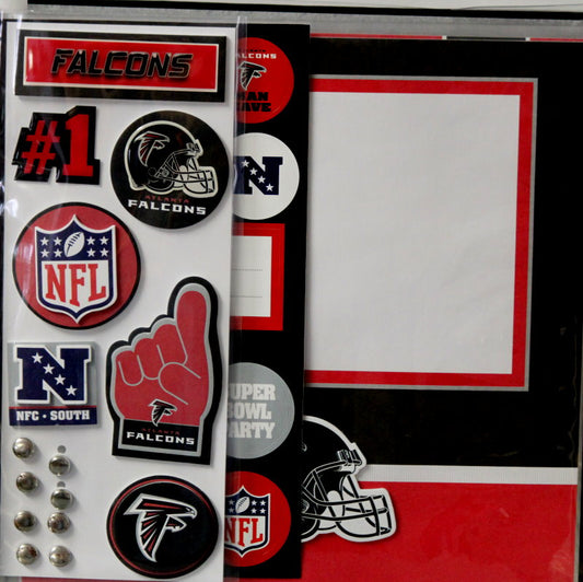 Atlanta Falcons 8 x 8 Complete Scrapbook Album