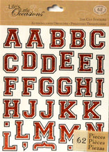 K & Company Life's Little Orange Basic Alphabet Die-cut Stickers