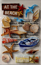 Premium At The Beach Dimensional 3-D Glittered Scrapbook Stickers