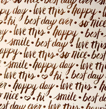 Craft Smith 12 X 12 Boho Tropical Gold Foil Sentiments Scrapbook Paper