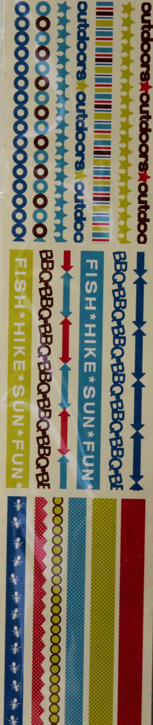 Making Memories Summer Fun Decadent Edges Outdoor Fun Cardstock Borders Pack