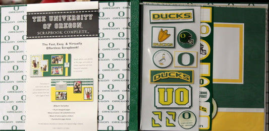 Officially Licensed The University Of Oregon 12 x 12 Complete Scrapbook Album