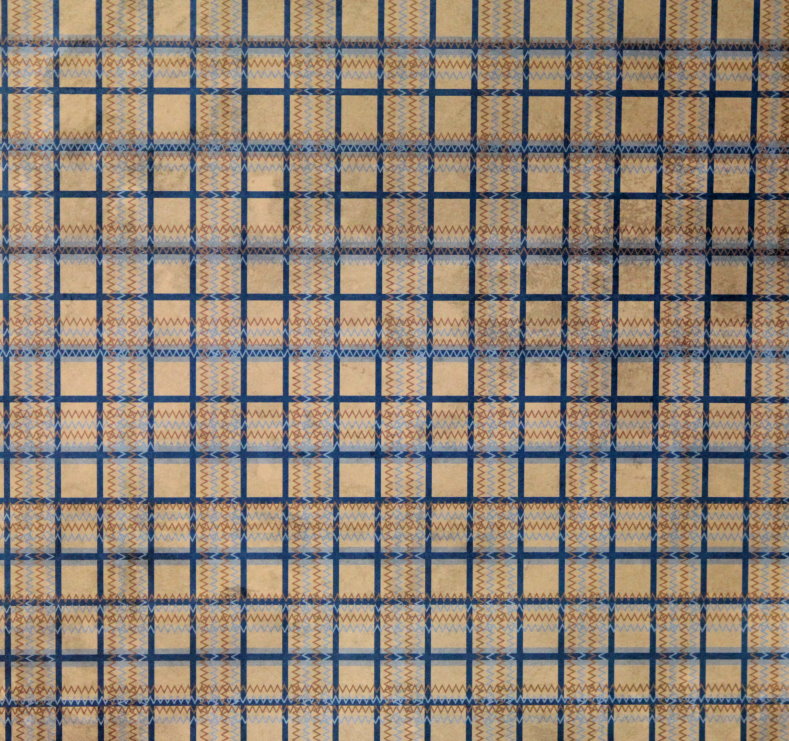 DCWV 12" x 12" Tan Zig Zag Stitches Scrapbook Paper