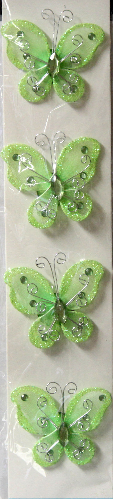 NCI Fashion Jewelry Light Green Butterfly Pins - SCRAPBOOKFARE
