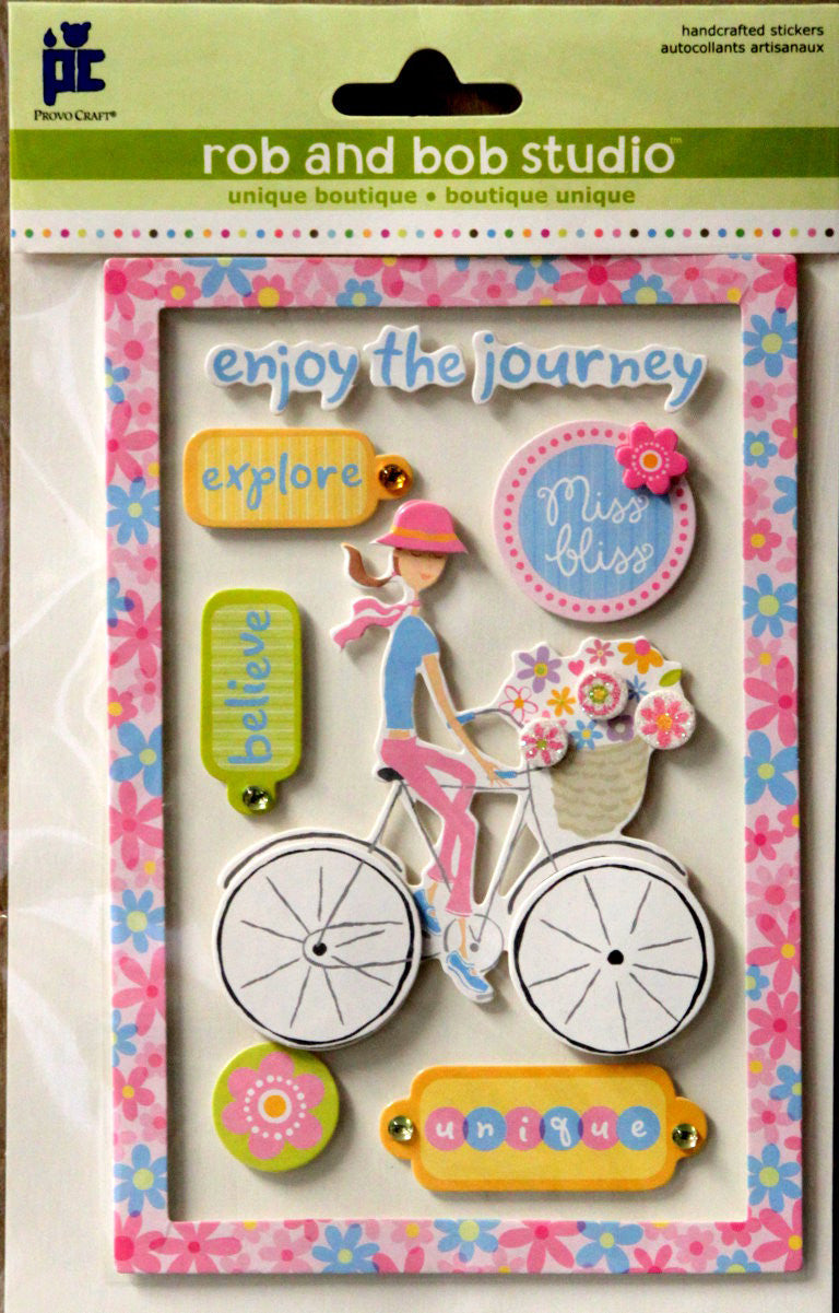 Provo Craft Rob And Bob Studio Miss Bliss Dimensional Stickers - SCRAPBOOKFARE