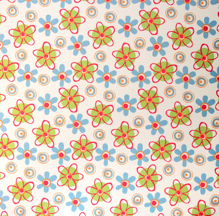 Shades Of Summer Flowers Coordinates Printed 12 x 12 Scrapbook Paper