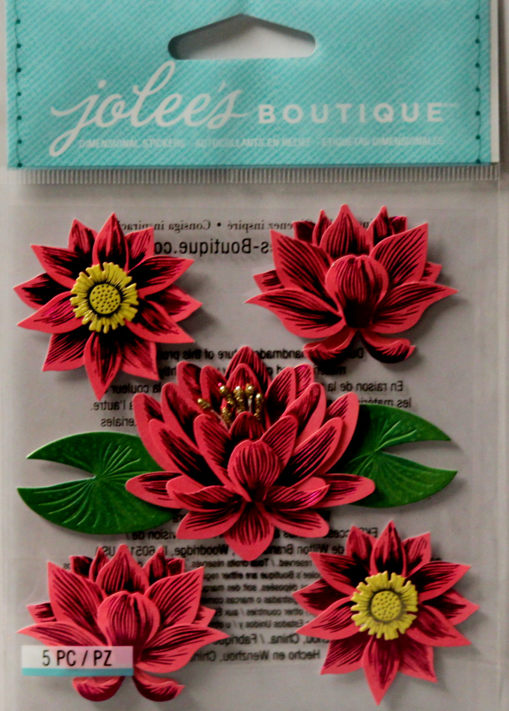 Jolee's Boutique Lotus Dimensional Scrapbook Stickers