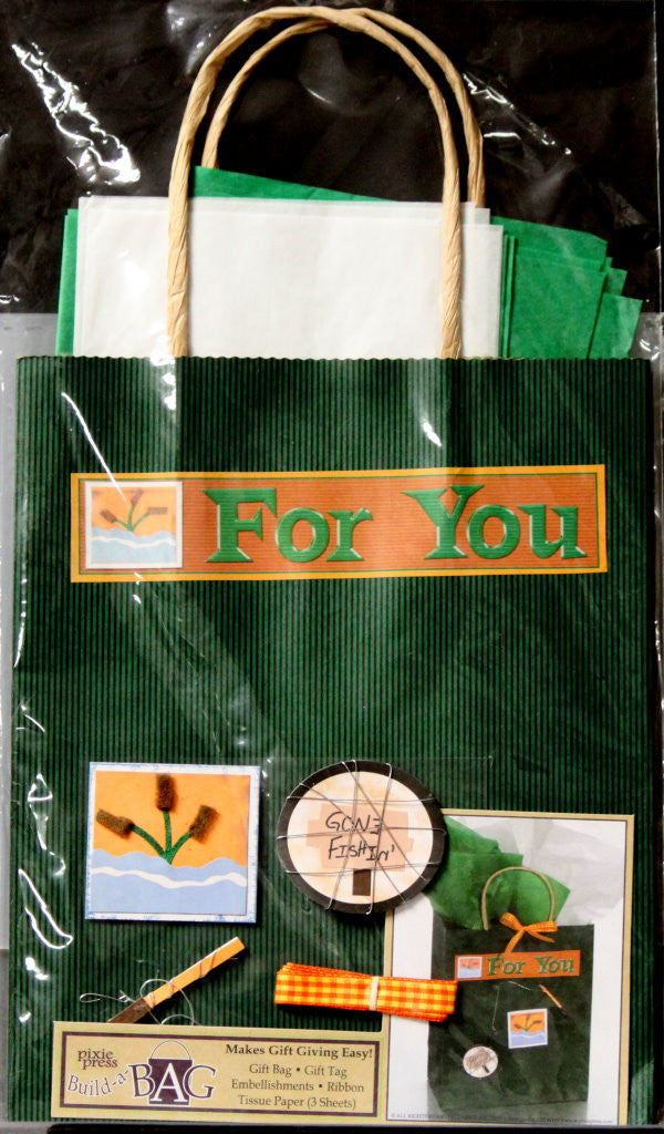 Pixie Press Build-A-Bag Father/Male Gift Bag Kit - SCRAPBOOKFARE