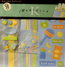 K & Company Marcella K 12"x 12" Baby Boy Scrapbook Pages Kit