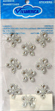 Vivamerica Self-Adhesive Clear Butterfly Rhinestone Embellishments