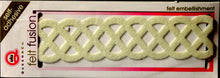 Queen & Company Felt Fusion Cream Celtic Self-Adhesive Felt Embellishment - SCRAPBOOKFARE