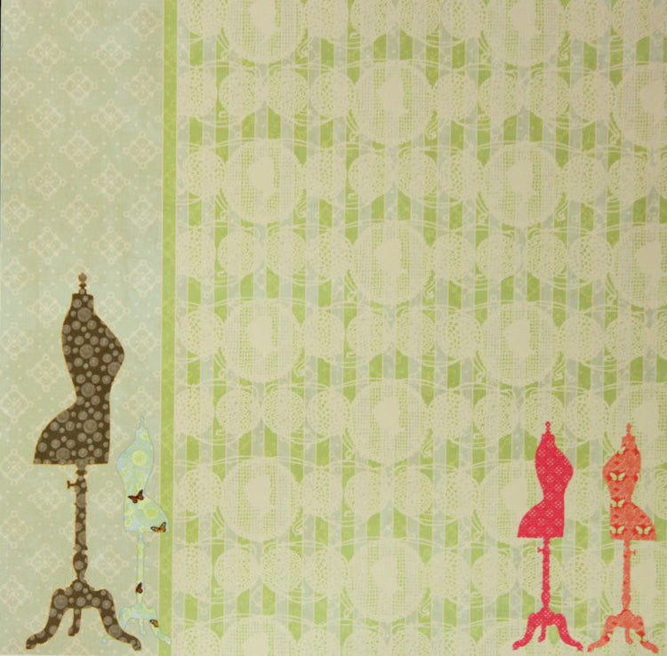 Webster's Pages 12 x 12 Double-Sided Trend.setter Title: Fashionista Scrapbook Paper