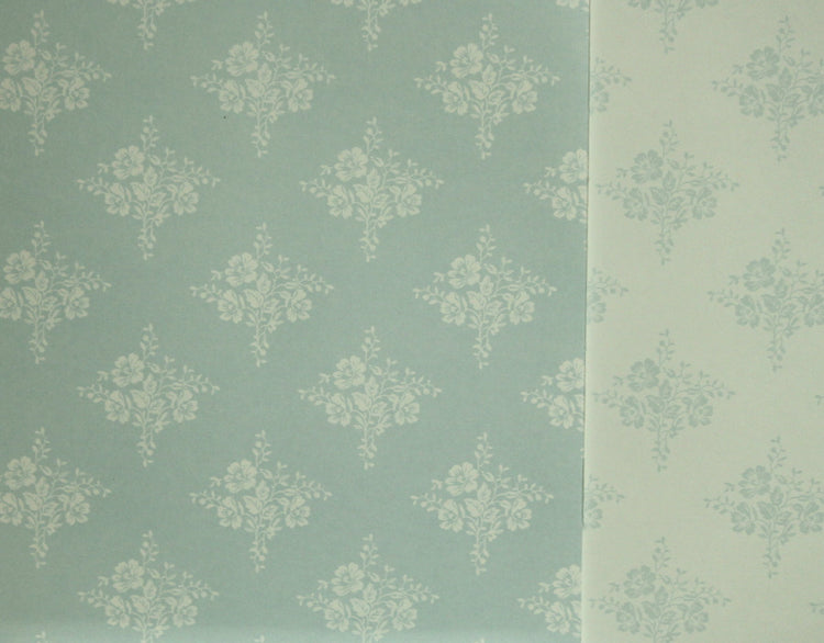 First Edition Paper Pretty Posy 12 x 12 Lt Mint Floral Double-sided Cardstock Paper