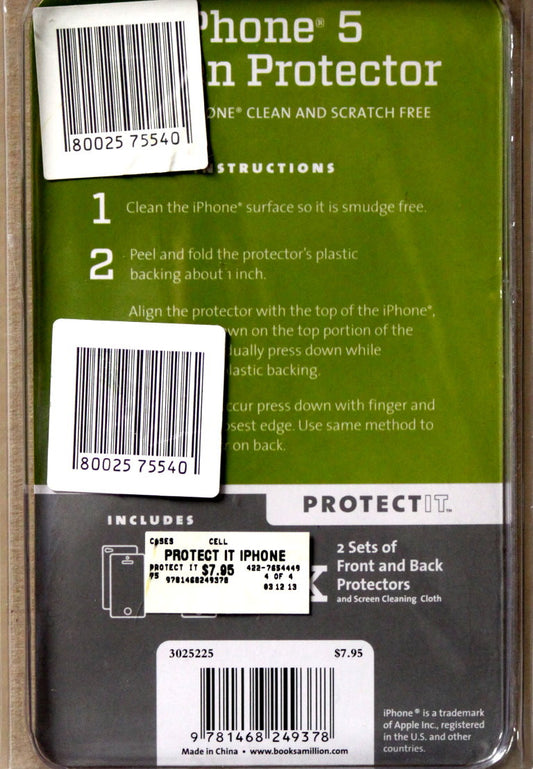 iPhone 5 Screen Protector - SCRAPBOOKFARE