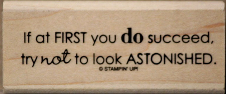 Stampin' Up! Inspiration Sentiments Mounted Rubber Stamp