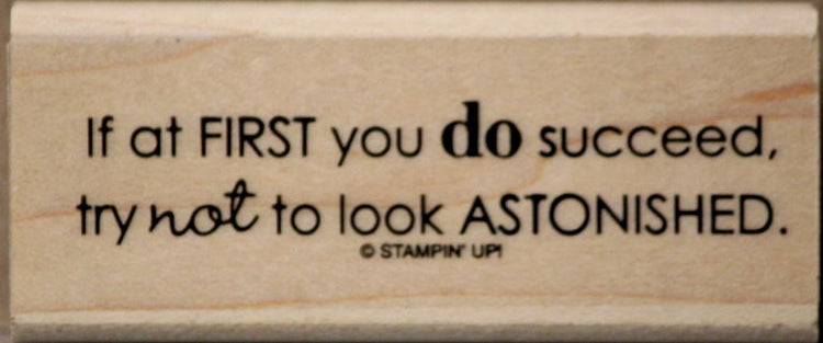 Stampin' Up! Inspiration Sentiments Mounted Rubber Stamp