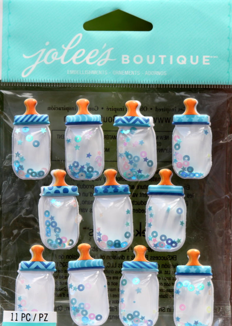 Jolee's Boutique Baby Boy Bottle Dome Repeats Dimensional Stickers
