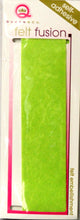 Queen & Company Felt Fusion Solid Lime Green Self-Adhesive Felt Embellishment - SCRAPBOOKFARE