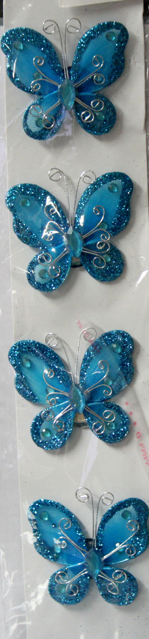 NCI Fashion Jewelry Teal Blue Butterfly Pins - SCRAPBOOKFARE