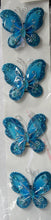 NCI Fashion Jewelry Teal Blue Butterfly Pins - SCRAPBOOKFARE