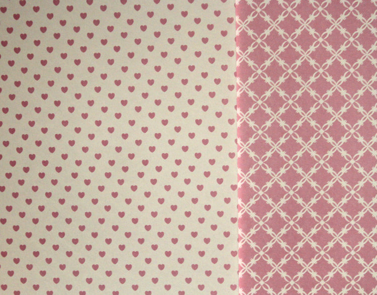 First Edition Paper Pretty Posy 12 x 12 Pink Hearts Double-sided Cardstock Paper