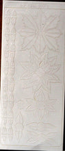 Dazzles White Christmas Poinsettia Flowers Outline Stickers - SCRAPBOOKFARE