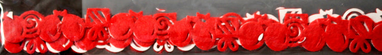 Queen & Company Mini Felt Fusion Red Balloons Self-Adhesive Felt Embellishment - SCRAPBOOKFARE