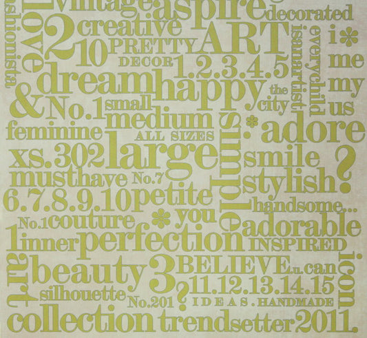 Webster's Pages 12 x 12 Double-Sided Trend.setter Title: Fashionista Scrapbook Paper