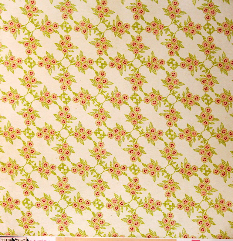 Echo Park 12 x 12 Double-Sided This & That Flower VIne Scrapbook Paper - SCRAPBOOKFARE