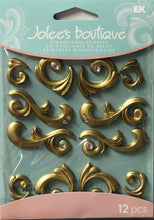 Jolee's Boutique Gold Flourishes Cabochons Dimensional Stickers